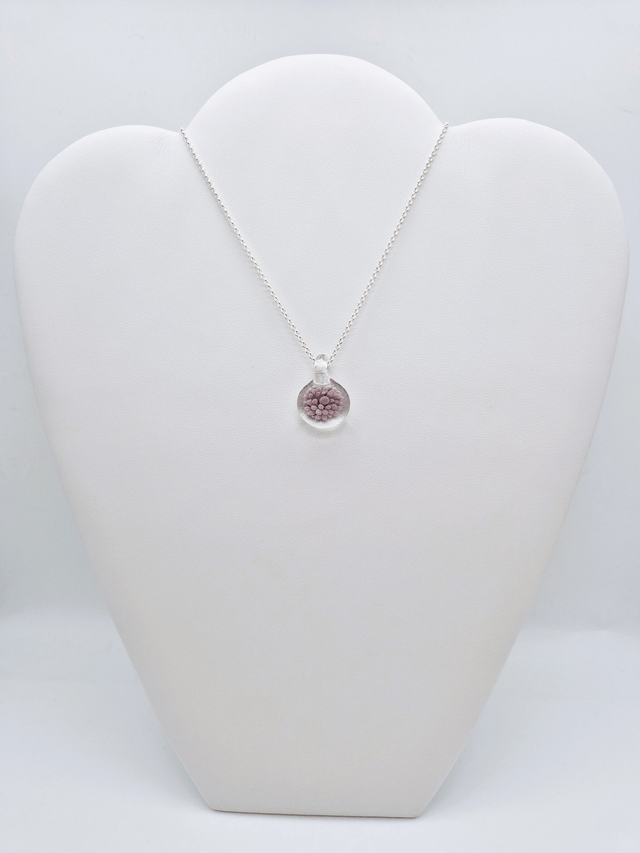 Pendentif Dahlia violet 2