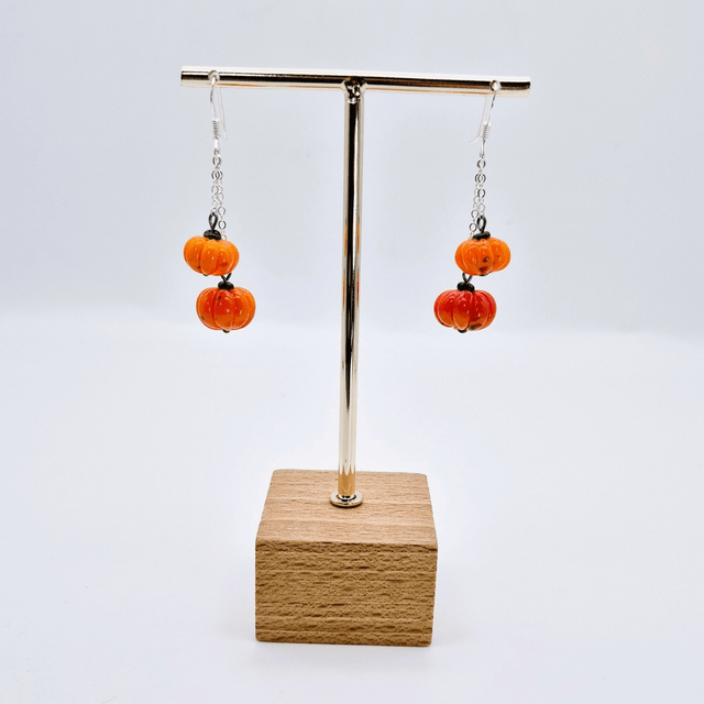 Boucles d'oreilles Potiron 1