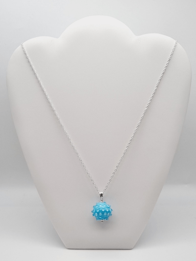 Pendentif Boule bleue ciel