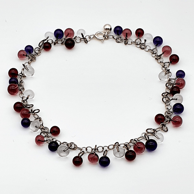 Bracelet Rosée camaïeu de violet (2)