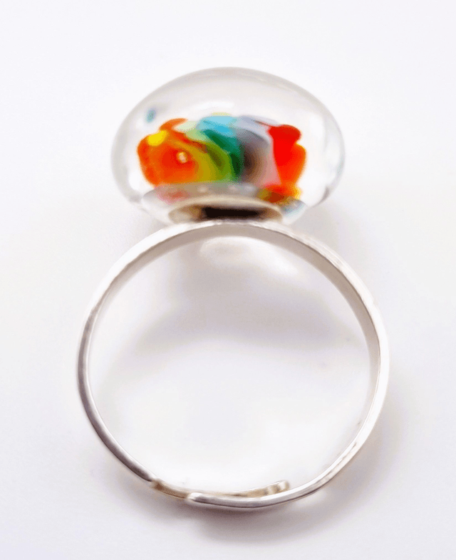 Bague Dahlia multicolore