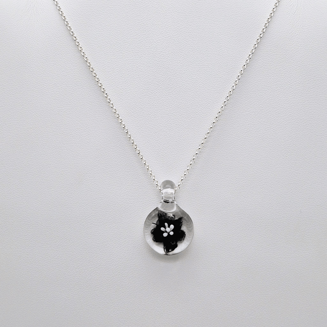 Pendentif Flora noir