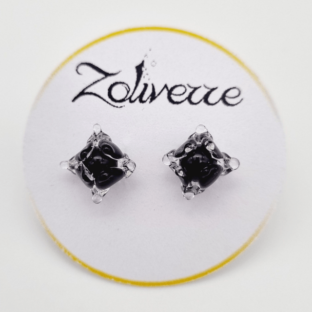 Puces d'oreilles - Clochettes noires