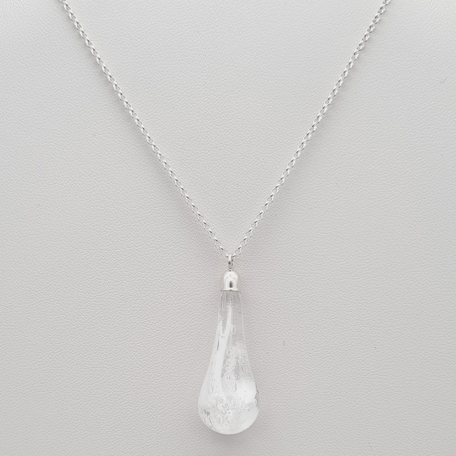 Pendentif Goutte blanche 2