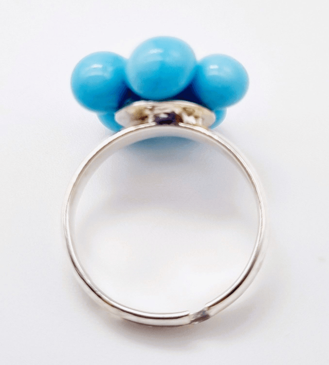 Bague enfant Fleur bleue