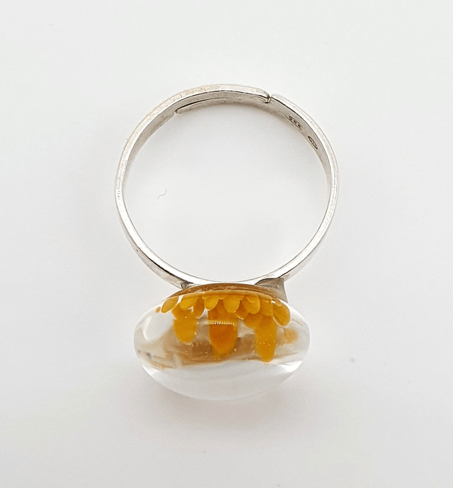 Bague Dahlia jaune