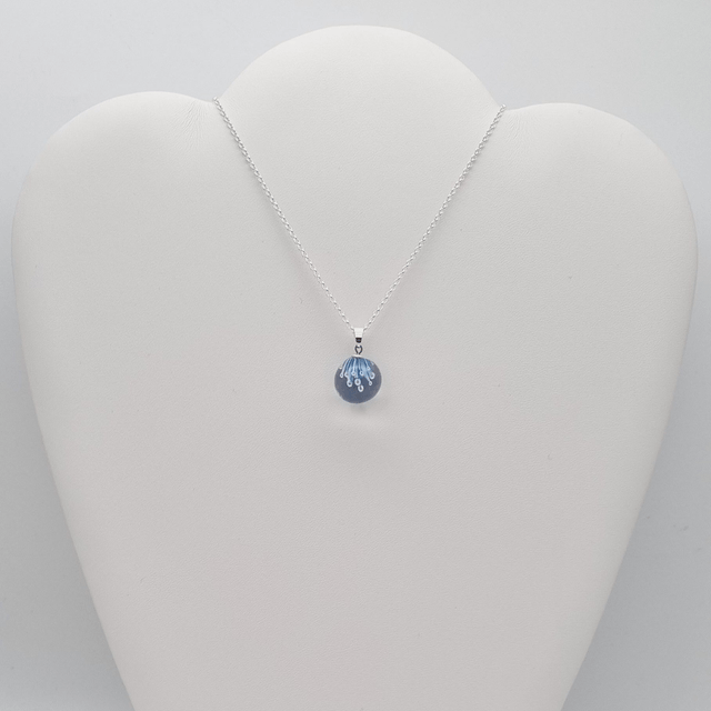 Pendentif Ariel bleu et ivoire 2