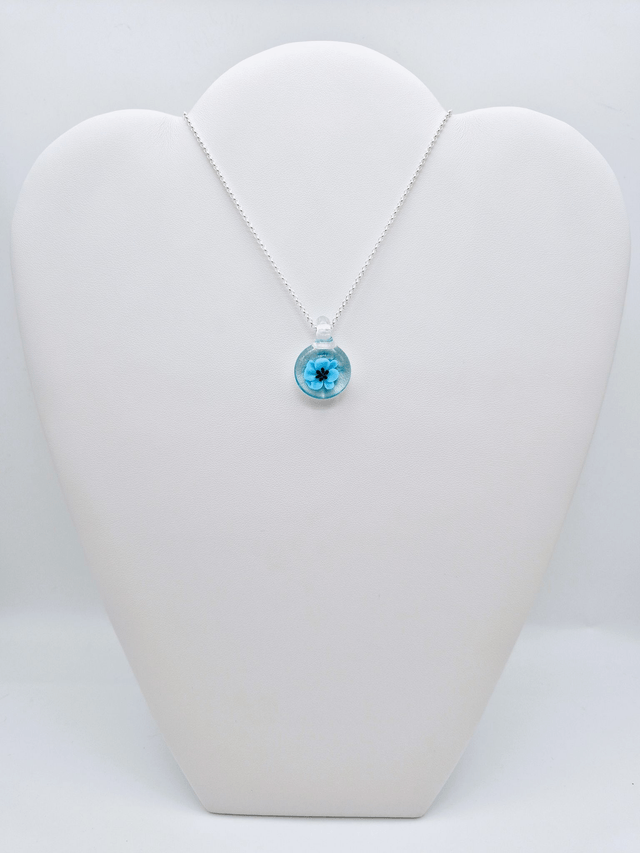 Pendentif Flora bleu 2