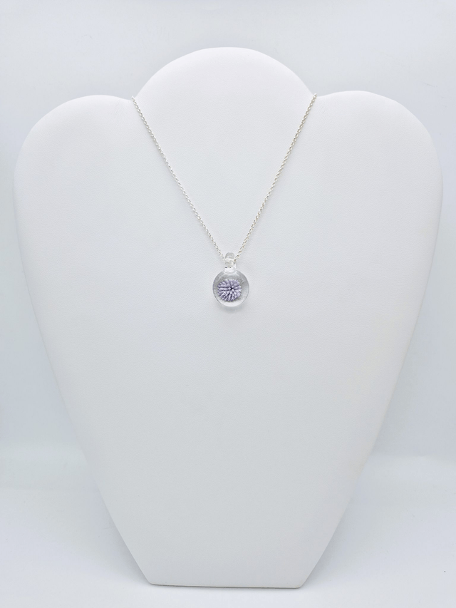 Pendentif Dahlia violet 1