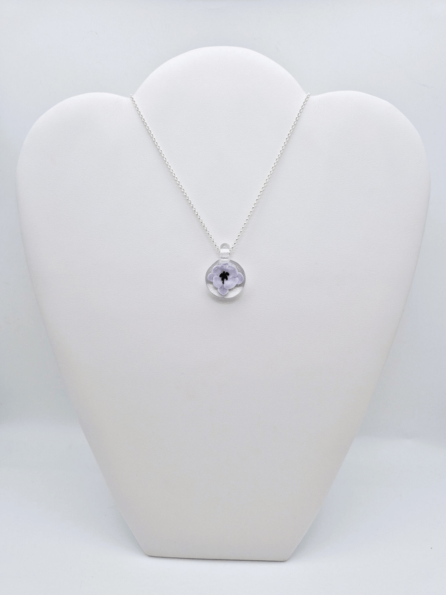 Pendentif Flora violet 1 