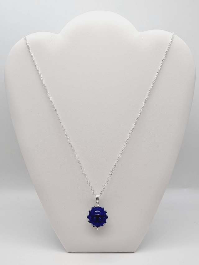 Pendentif Boule bleue foncée