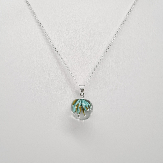 Pendentif Ariel vert et jaune