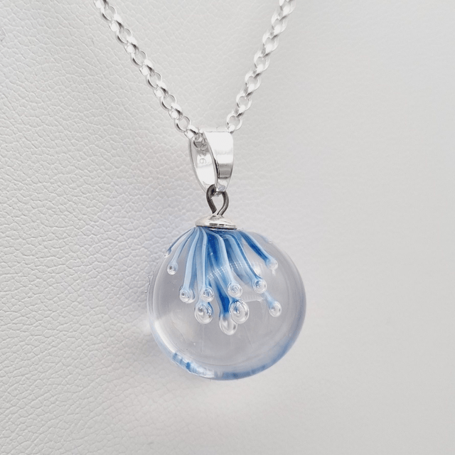 Pendentif Ariel bleu et ivoire 2