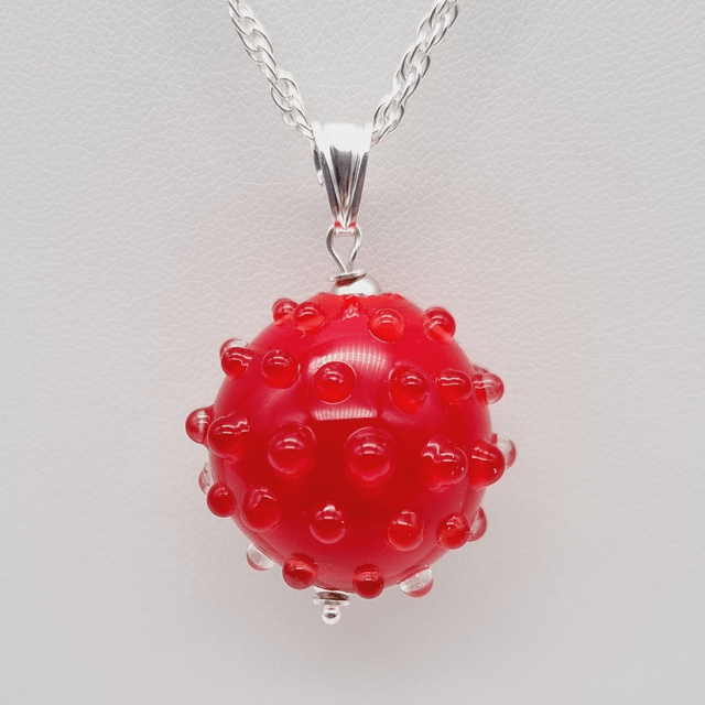 Pendentif Boule rouge