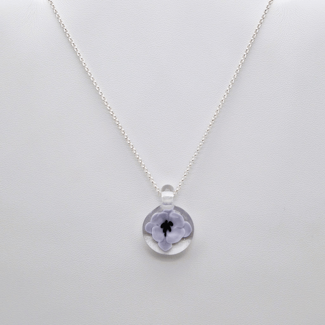 Pendentif Flora violet 1 