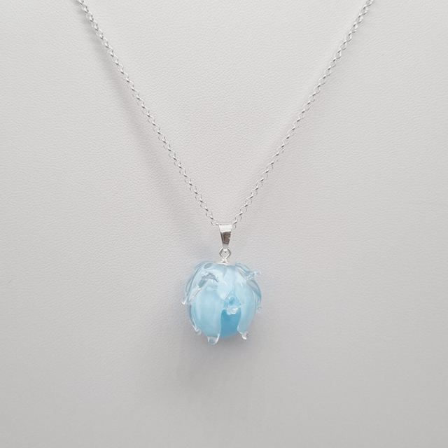 Pendentif Clochette bleue claire (grand modèle)