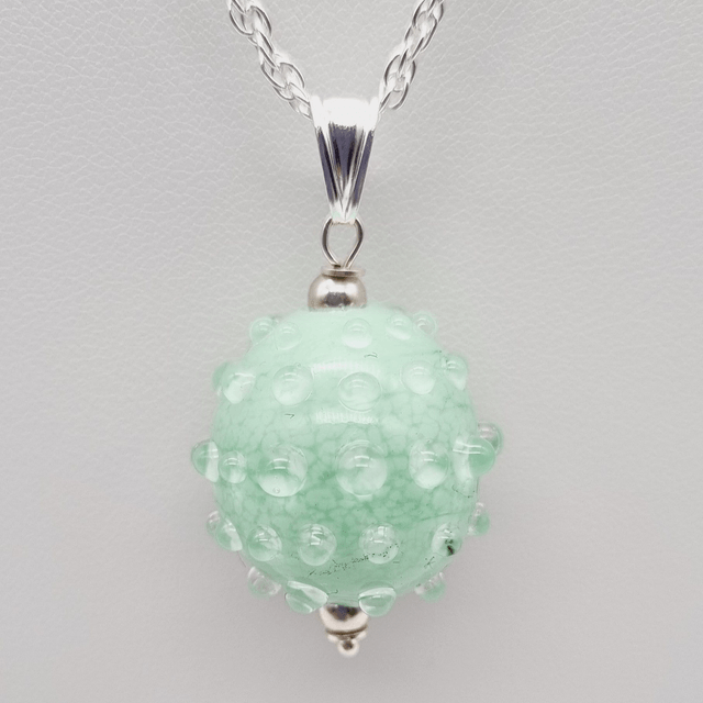 Pendentif Boule verte