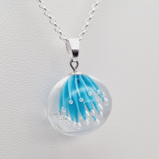 Pendentif Ariel bleu