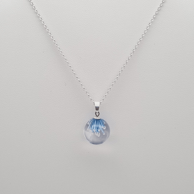Pendentif Ariel bleu et ivoire 2