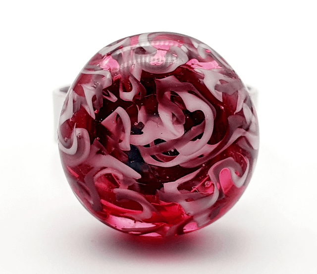 Bague Méandre rose