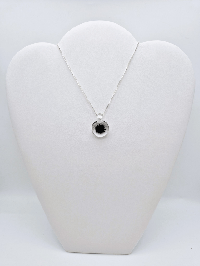 Pendentif Dahlia noir