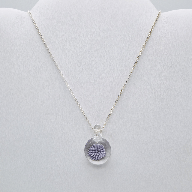 Pendentif Dahlia violet 1