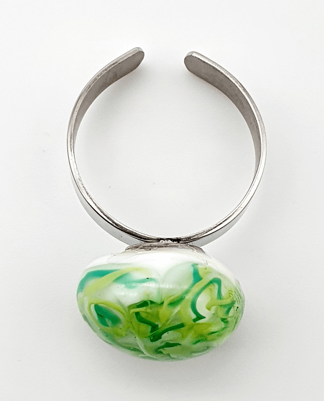 Bague Méandre verte