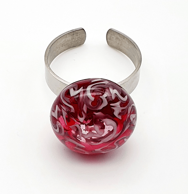 Bague Méandre rose