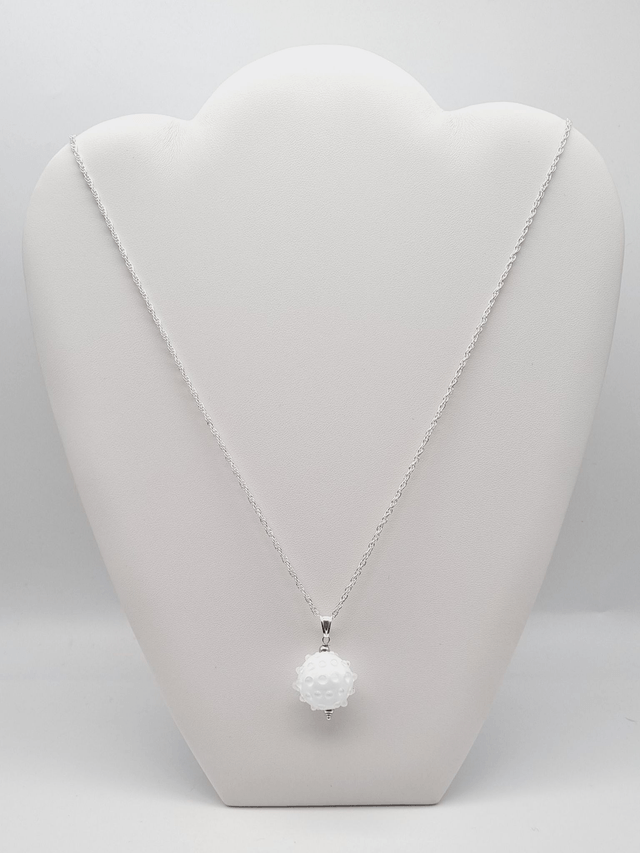 Pendentif Boule blanche