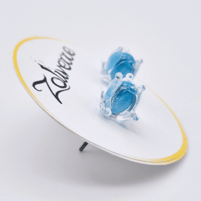 Puces d&#039;oreilles - Clochettes bleues claires (2)