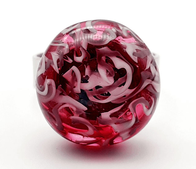 Bague Méandre rose
